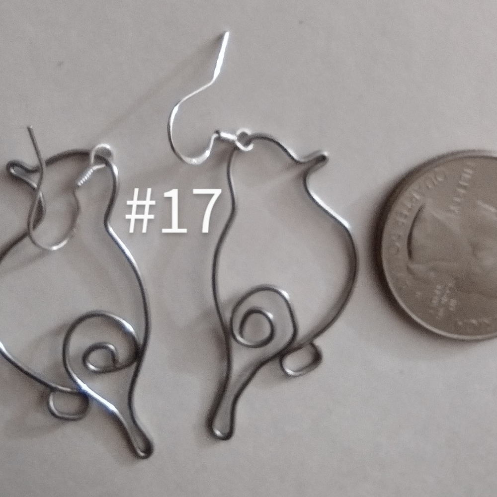 Pair of bird earrings